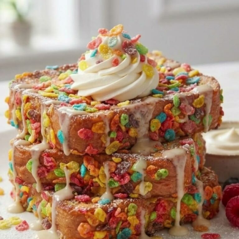 Fruity Pebble French Toast